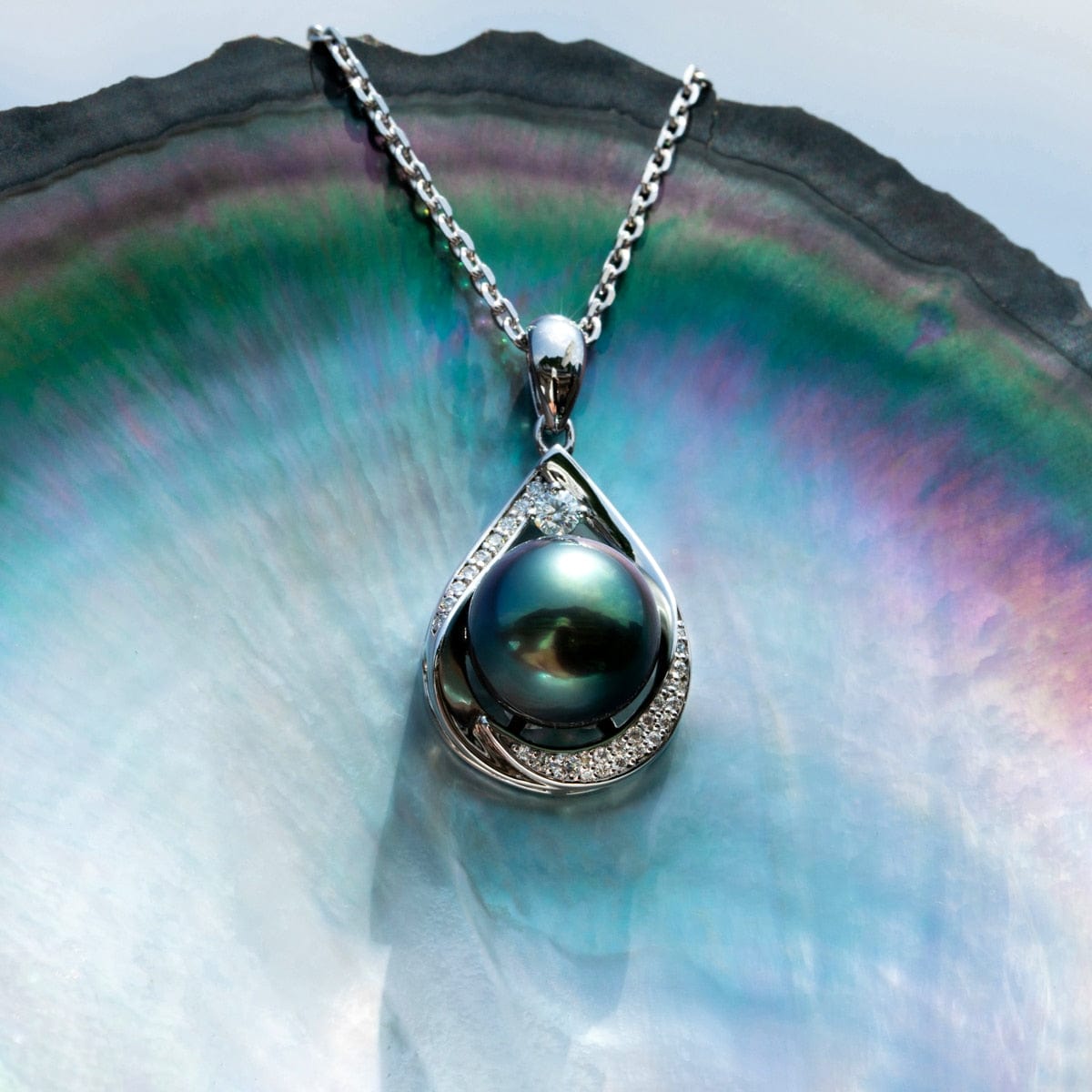 Pendentifs Perle de Tahiti – 12–13 mm Argent – Nacréa Tahiti