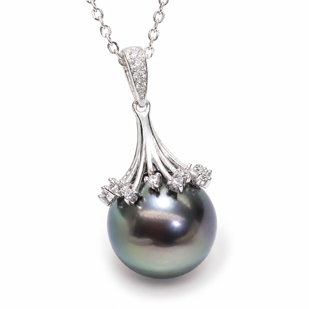 Pendentif Perle Noire de Tahiti – Argent 925