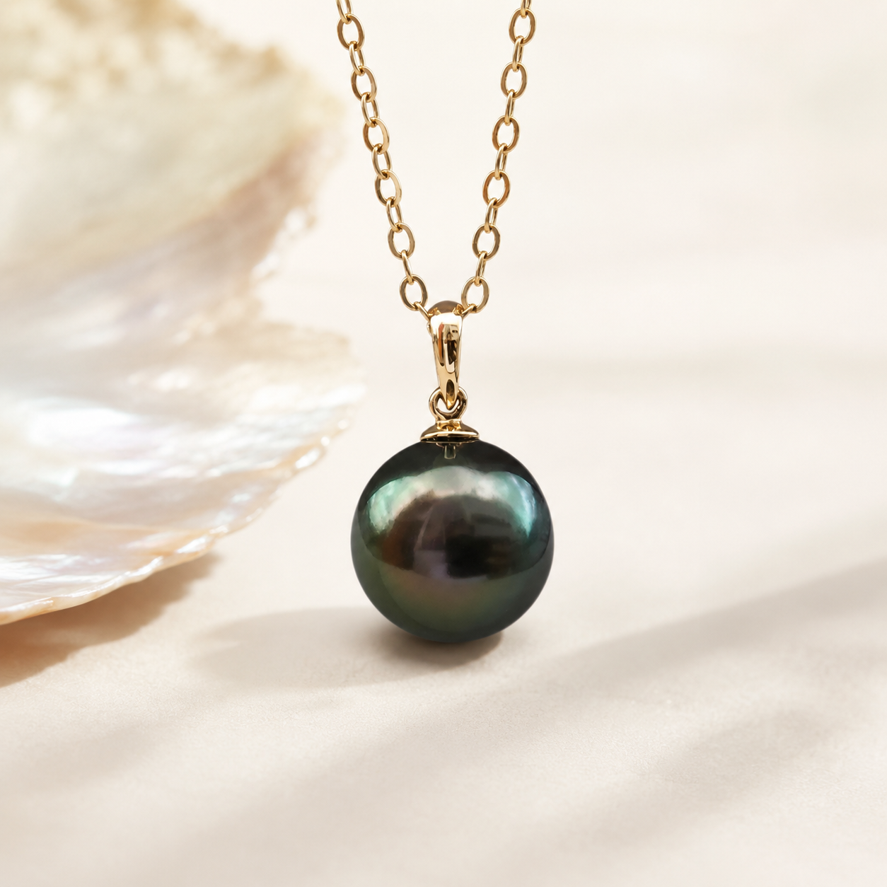 Collier Perle de Tahiti Bleue