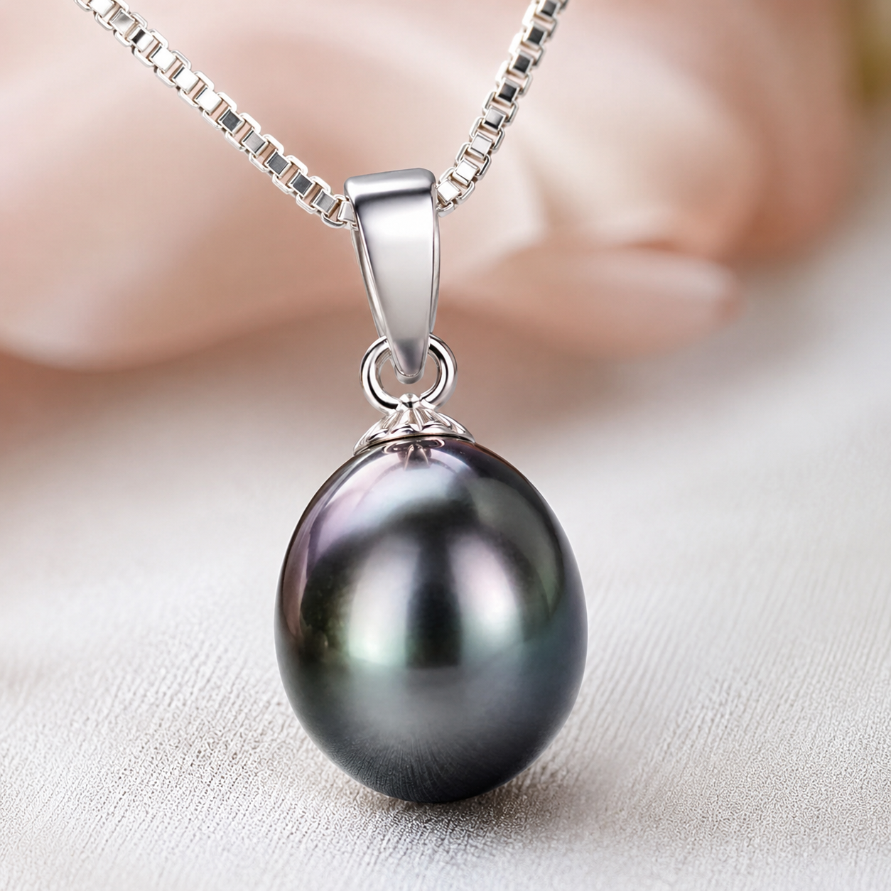Collier Pendentif Perle de Tahiti – Argent 925
