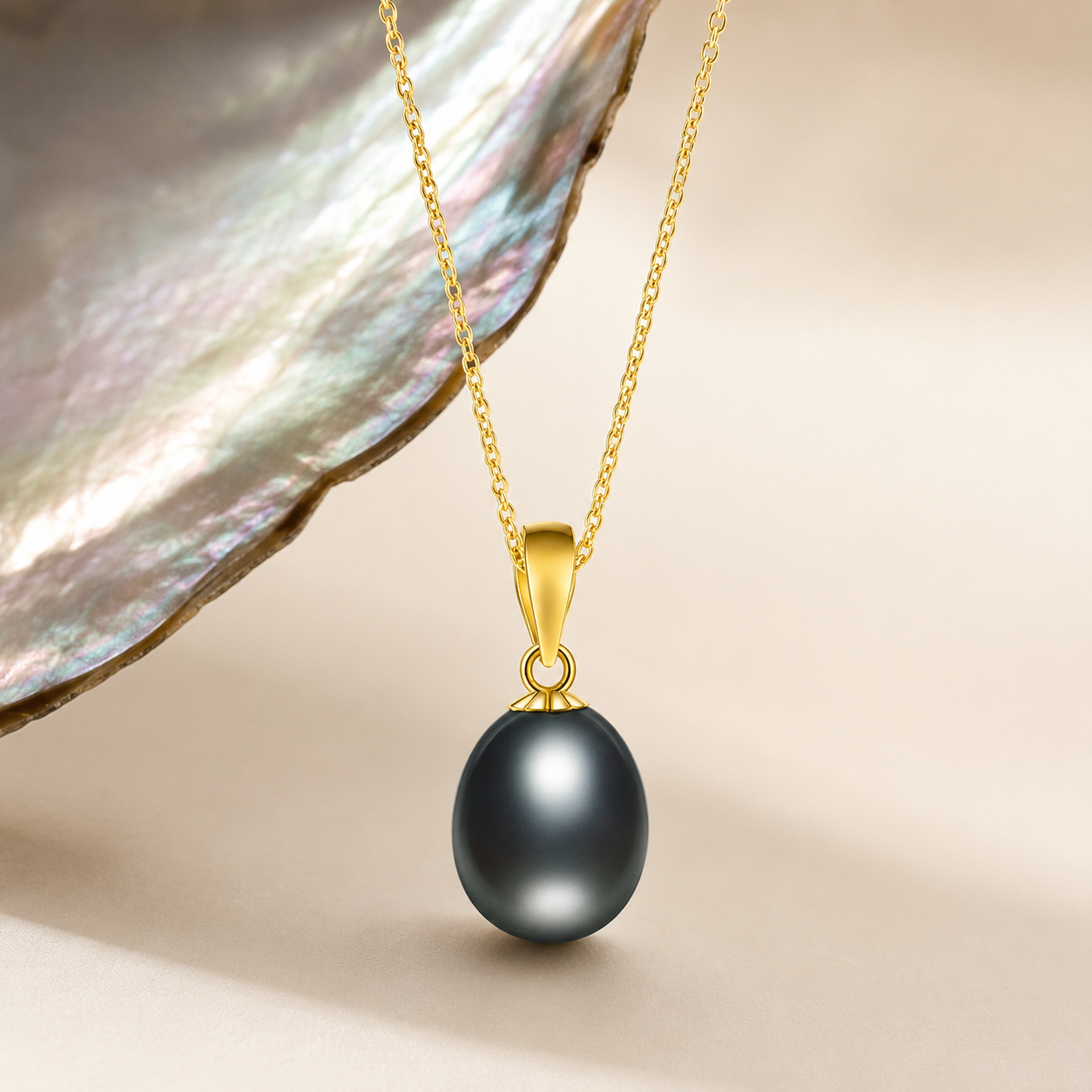 Collier Pendentif Perle de Tahiti – Or 18K