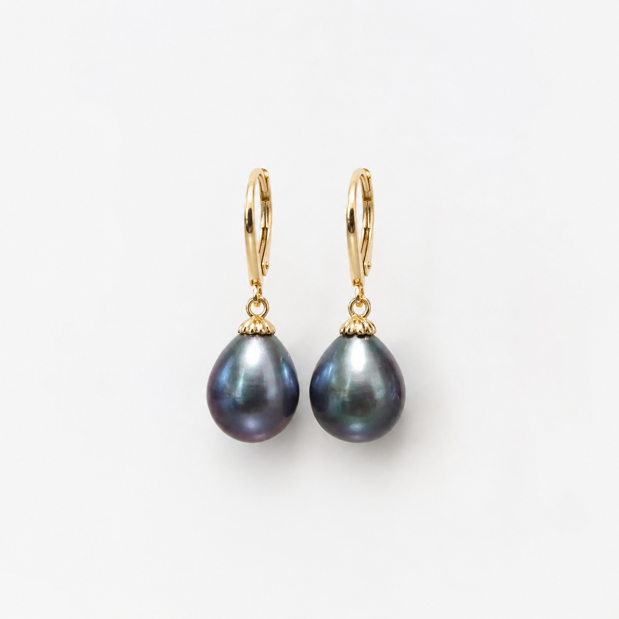 Boucles d'Oreilles Perle de Tahiti Baroque 10-13 mm – Argent 925