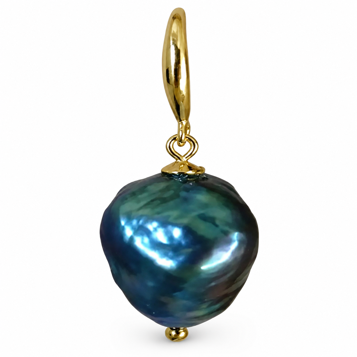Boucles d'Oreilles Perle de Tahiti Baroque – Or 18K