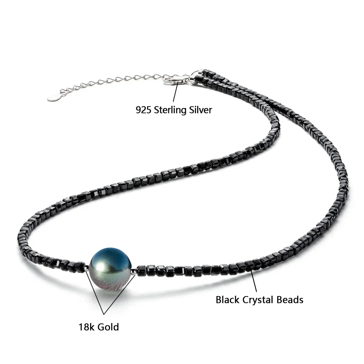 Perles de Tahiti Collier – 8–9 mm Argent – Nacréa Tahiti