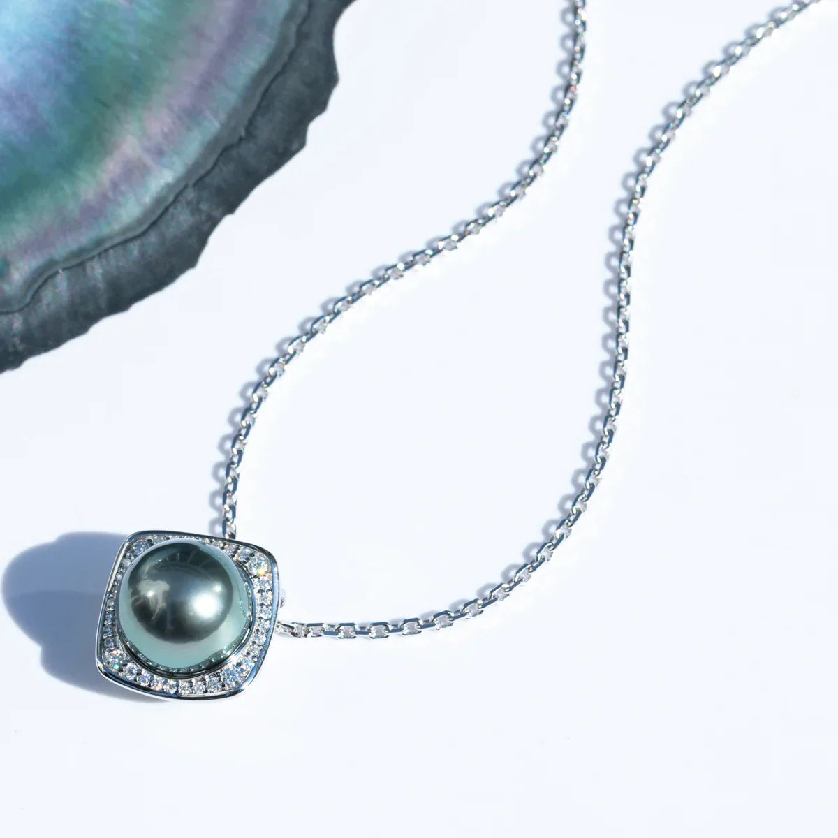 Pendentif Perle de Tahiti Argent – 11–12 mm – Nacréa Tahiti