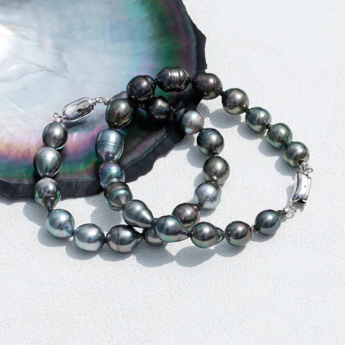 Bracelet de Perles de Tahiti – 8–10 mm Argent 925 – Nacréa Tahiti