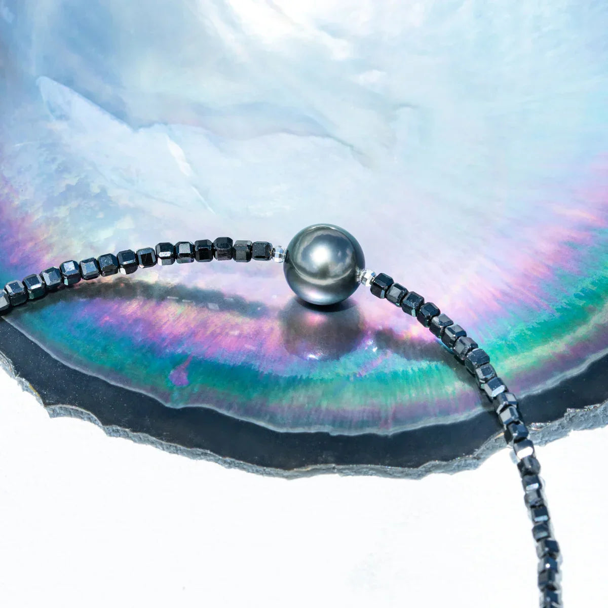 Perles de Tahiti Collier – 8–9 mm Argent – Nacréa Tahiti