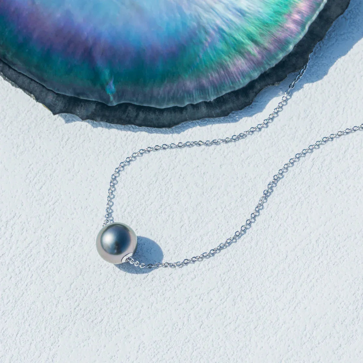 Ras de Cou Perle de Tahiti – 9–13 mm Argent – Nacréa Tahiti