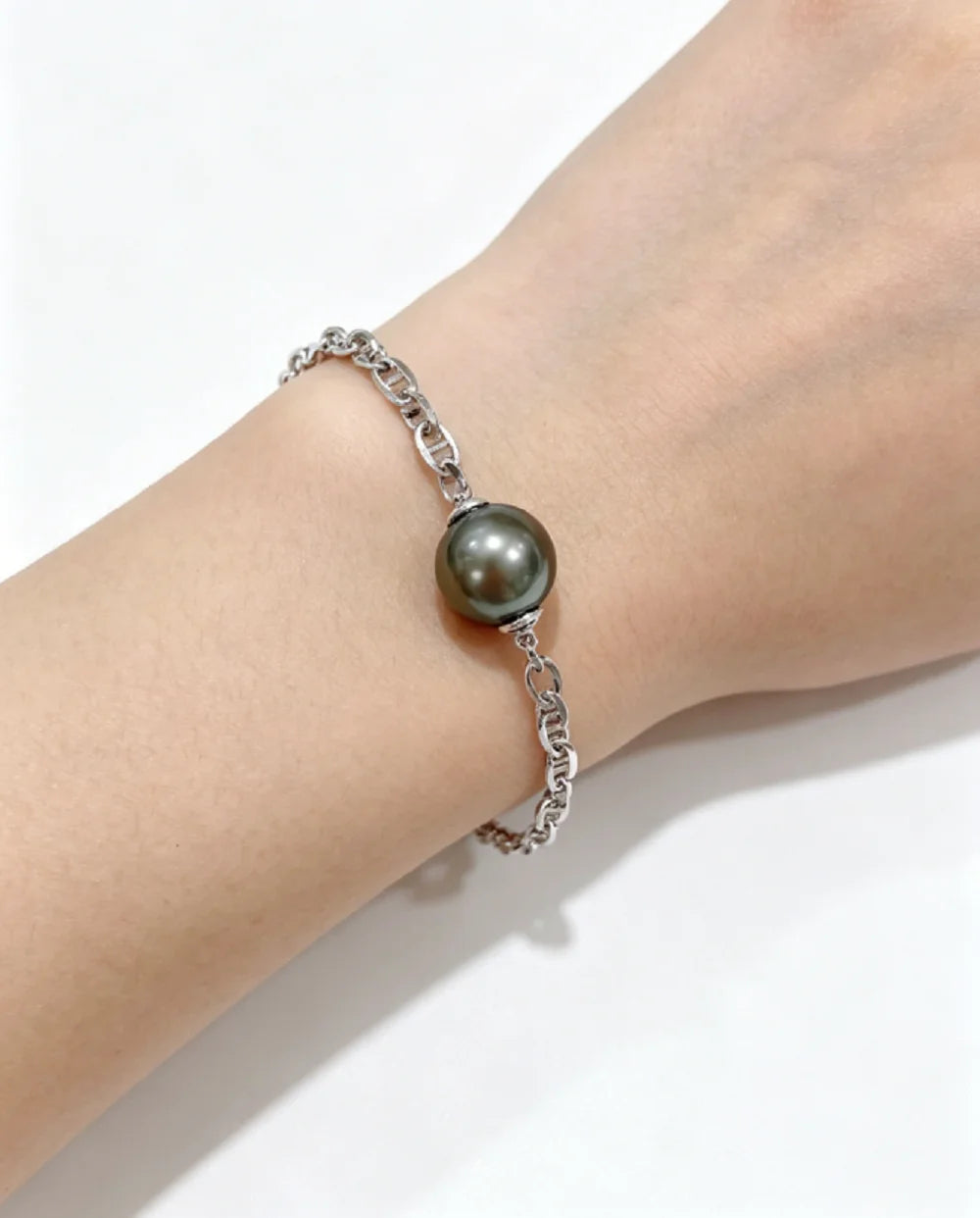 Bracelet Perle de Tahiti Noire AAAA 10-11 mm