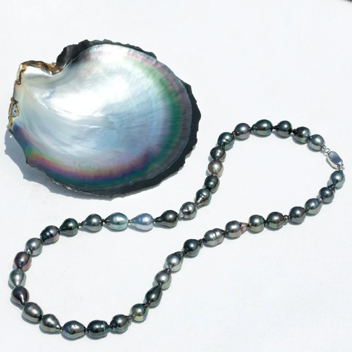 Collier en Perle de Tahiti – 10–11 mm Argent – Nacréa Tahiti