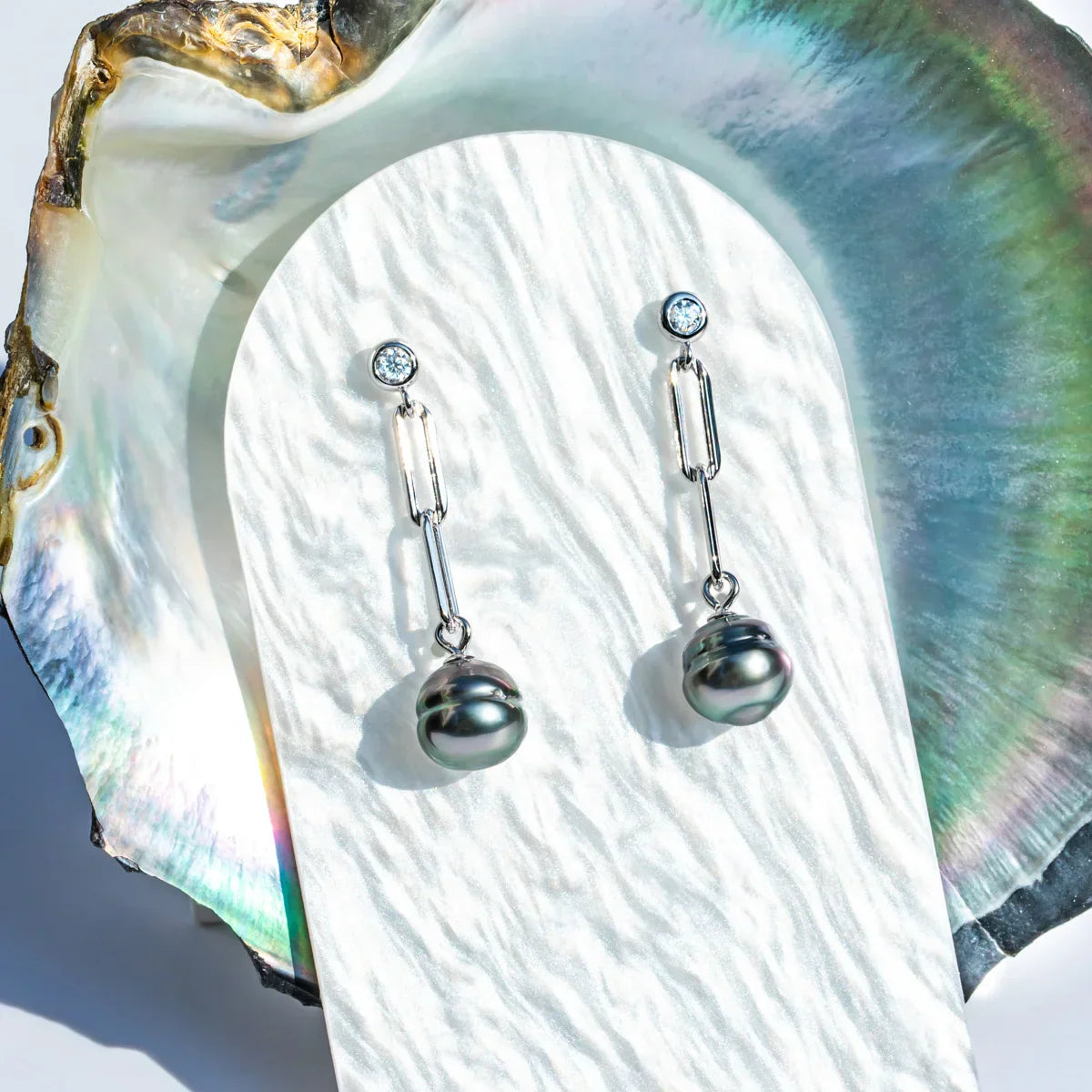 Perle Baroque de Tahiti – 9–10 mm Argent – Nacréa Tahiti