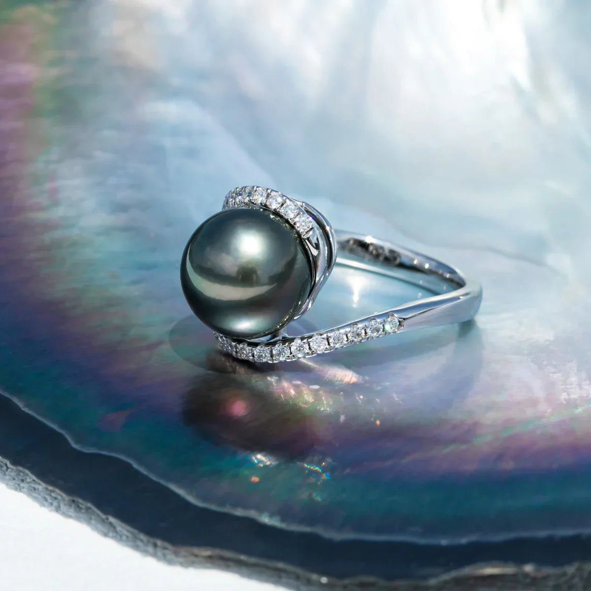 Bague Perle de Culture Tahiti – 10–11 mm Argent – Nacréa Tahiti