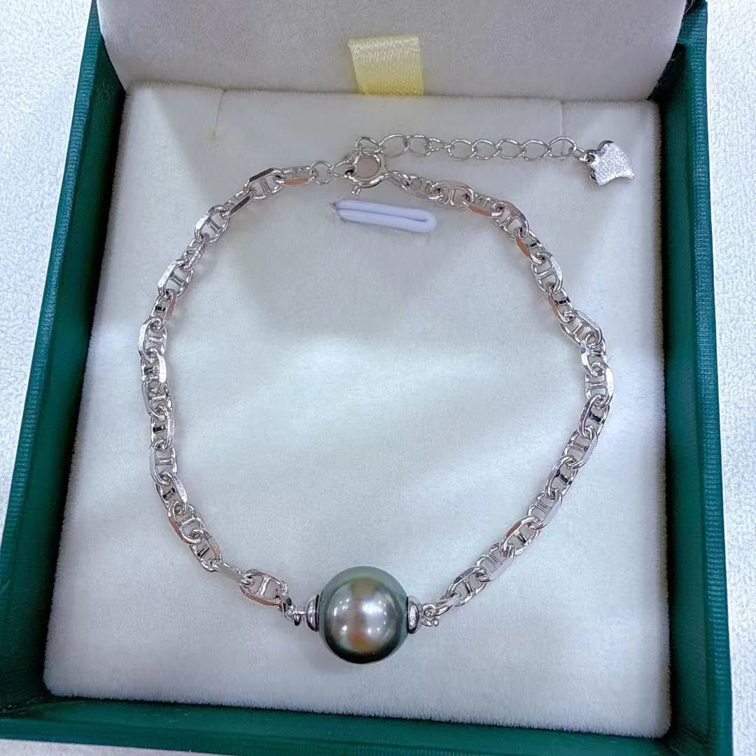 Bracelet Perle de Tahiti Noire AAAA 10-11 mm