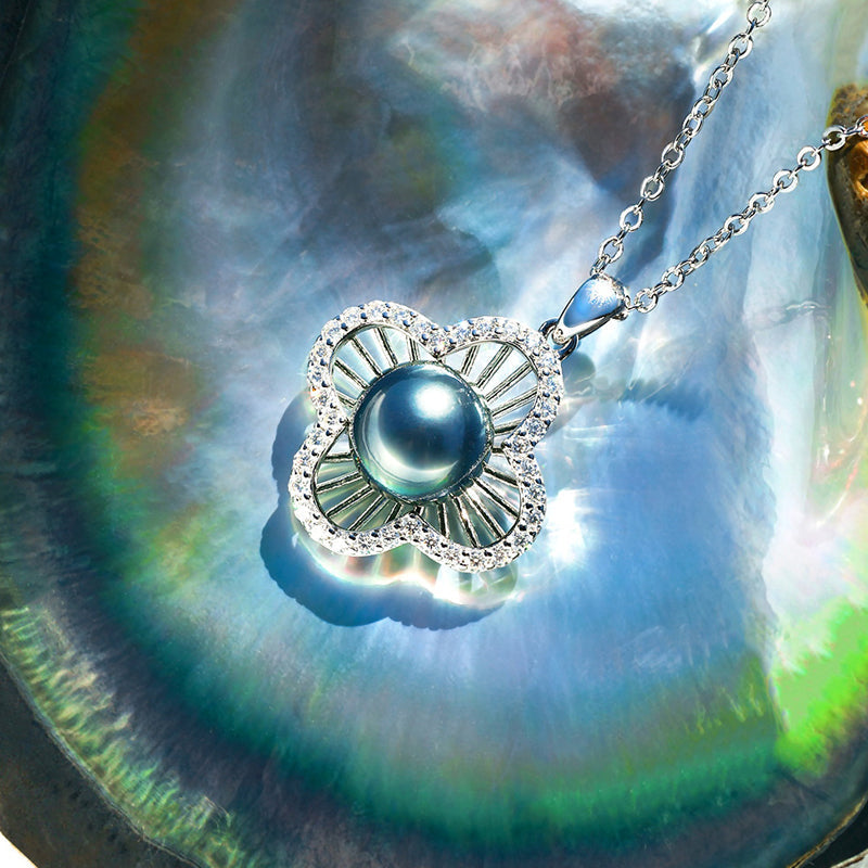 Pendentif Perle de Tahiti – 9–10 mm Argent 925 – Nacréa Tahiti