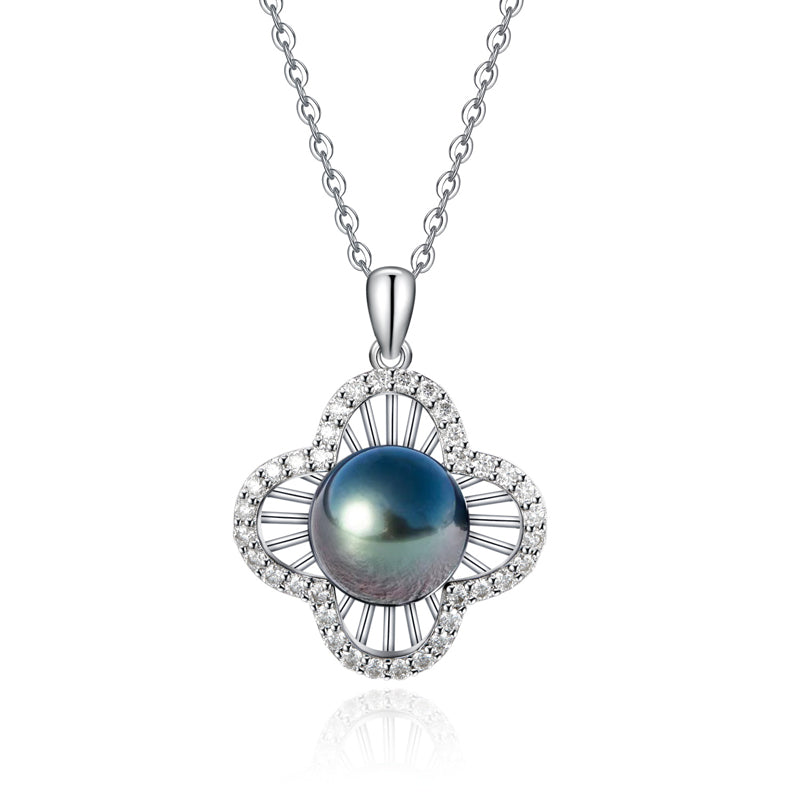 Pendentif Perle de Tahiti – 9–10 mm Argent 925 – Nacréa Tahiti