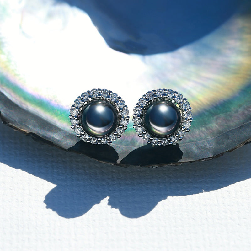 Boucles d'oreilles Perle de Tahiti – 9–10 mm Argent 925 9–10 mm 3 – Nacréa Tahiti