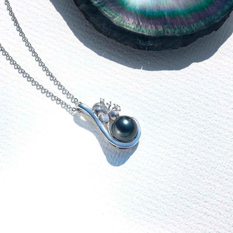 Pendentif Perle de Tahiti – 10–11 mm Argent 925 10–11 mm – Nacréa Tahiti