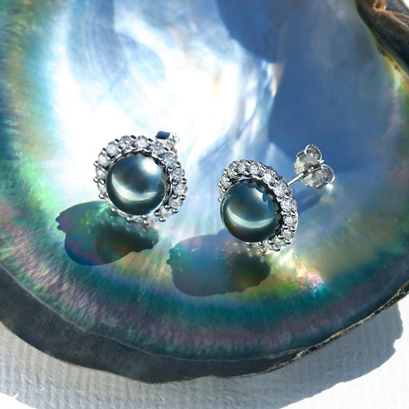 Boucles d'oreilles Perle de Tahiti – 9–10 mm Argent 925 9–10 mm 3 – Nacréa Tahiti