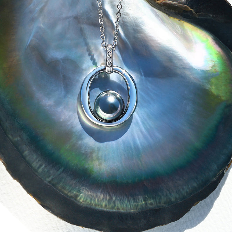 Pendentif Perle de Tahiti – 9–10 mm Argent 925 AAA – Nacréa Tahiti