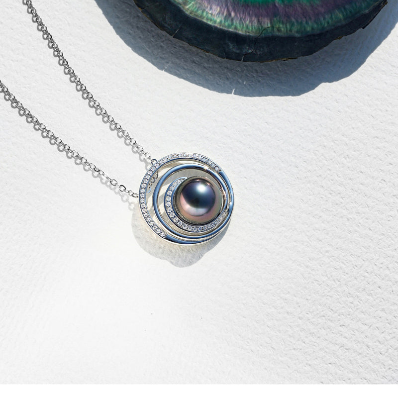 Pendentif Femme Perle de Tahiti – 10–11 mm Argent 925 – Nacréa Tahiti