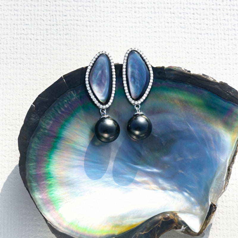 Perle de Tahiti Coquillage – 10–11 mm Argent 925 – Nacréa Tahiti