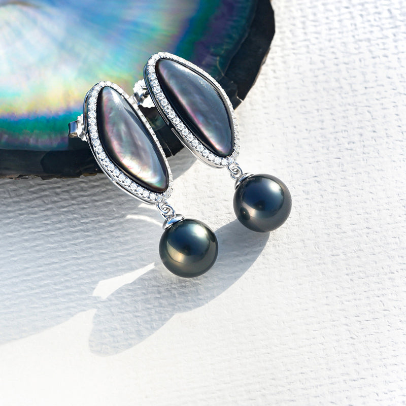 Perle de Tahiti Coquillage – 10–11 mm Argent 925 – Nacréa Tahiti