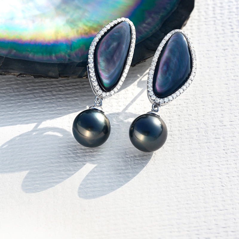 Perle de Tahiti Coquillage – 10–11 mm Argent 925 – Nacréa Tahiti