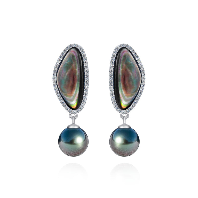 Perle de Tahiti Coquillage – 10–11 mm Argent 925 – Nacréa Tahiti