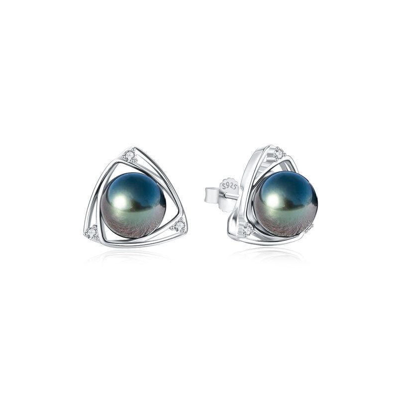 Boucle D'Oreille Perle de Tahiti Argent – 10–11 mm Argent 925 – Nacréa Tahiti
