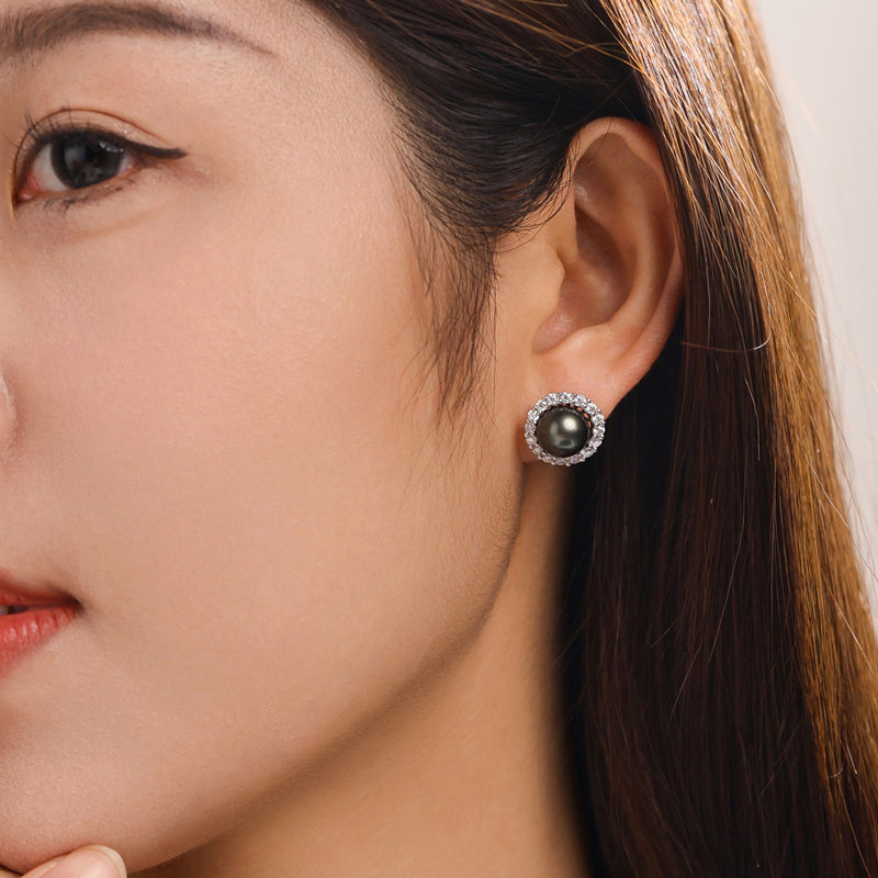 Boucles d'oreilles Perle de Tahiti – 9–10 mm Argent 925 9–10 mm 3 – Nacréa Tahiti