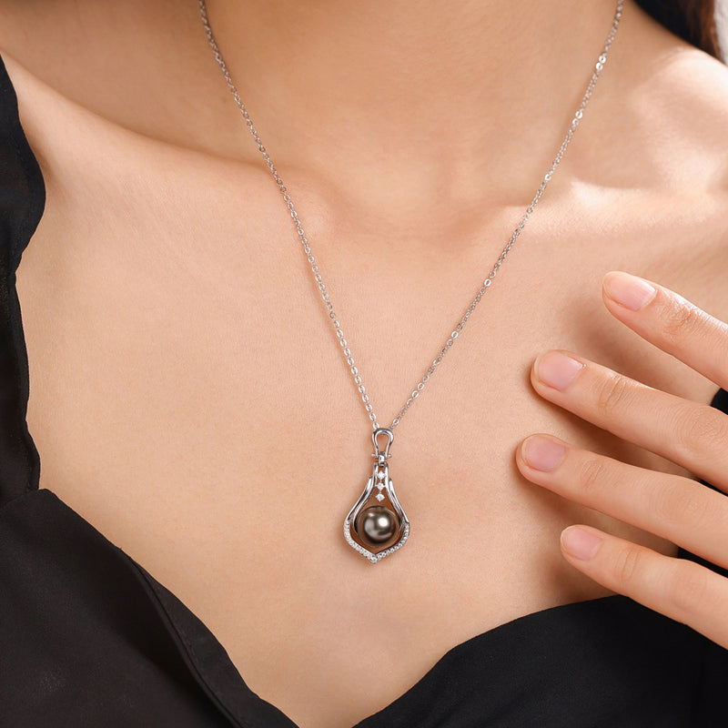 Collier en Perles de Tahiti – 9–10 mm Argent 925 – Nacréa Tahiti