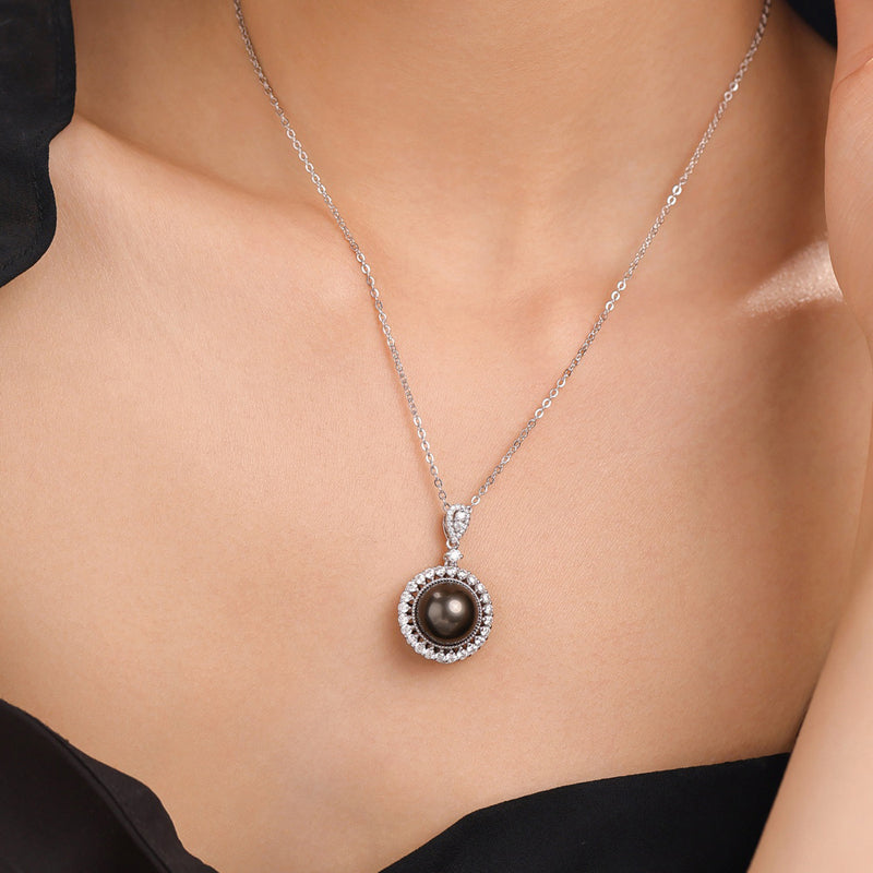 Pendentif Perle de Tahiti – 12–13 mm Argent 925 – Nacréa Tahiti