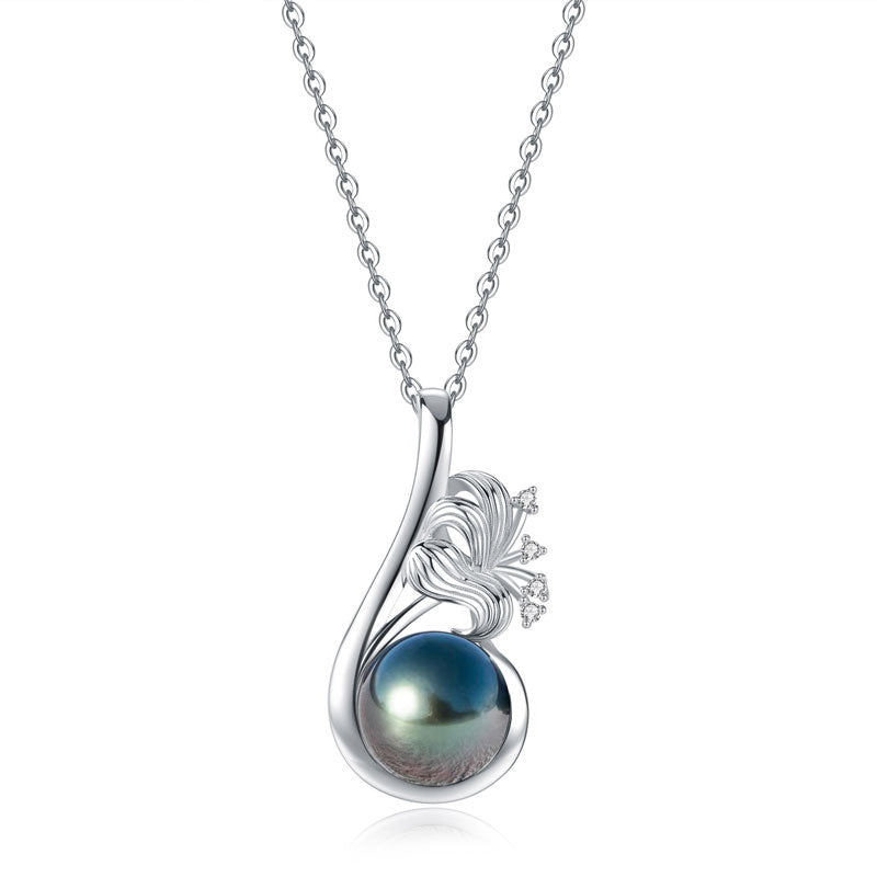 Pendentif Perle de Tahiti – 10–11 mm Argent 925 10–11 mm – Nacréa Tahiti