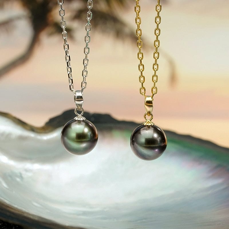 Pendentif Perle de Tahiti – 9–11 mm Argent 925 AAA – Nacréa Tahiti