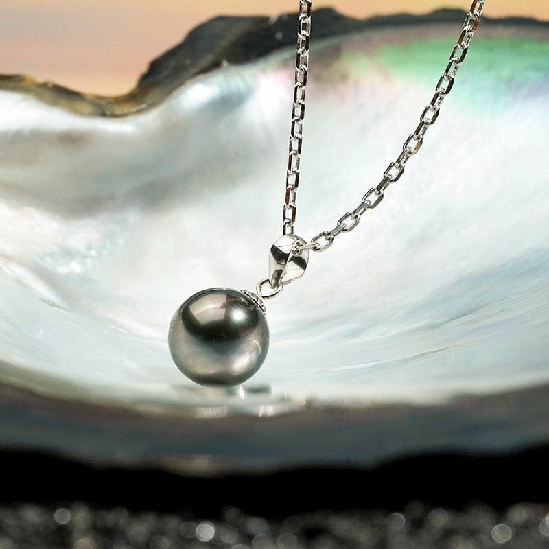 Pendentif Perle de Tahiti – 9–11 mm Argent 925 AAA – Nacréa Tahiti