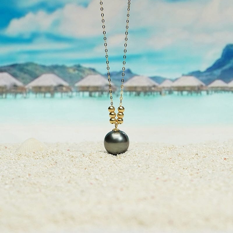Pendentifs Perles de Tahiti – 10–11 mm Or 18K – Nacréa Tahiti