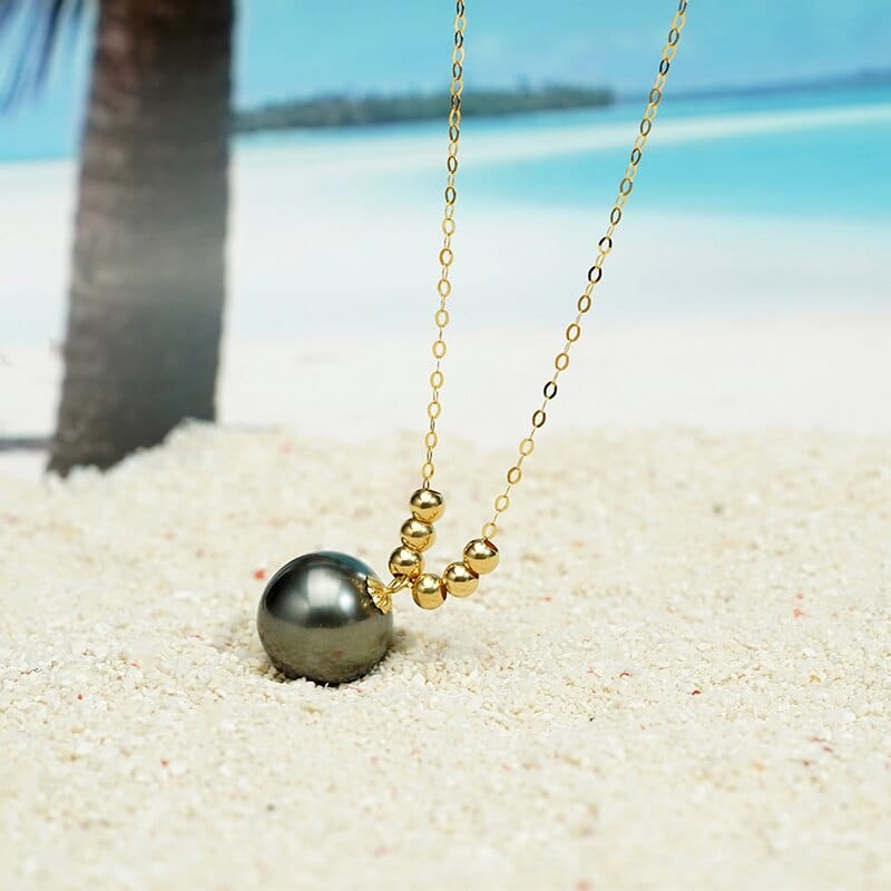 Pendentifs Perles de Tahiti – 10–11 mm Or 18K – Nacréa Tahiti