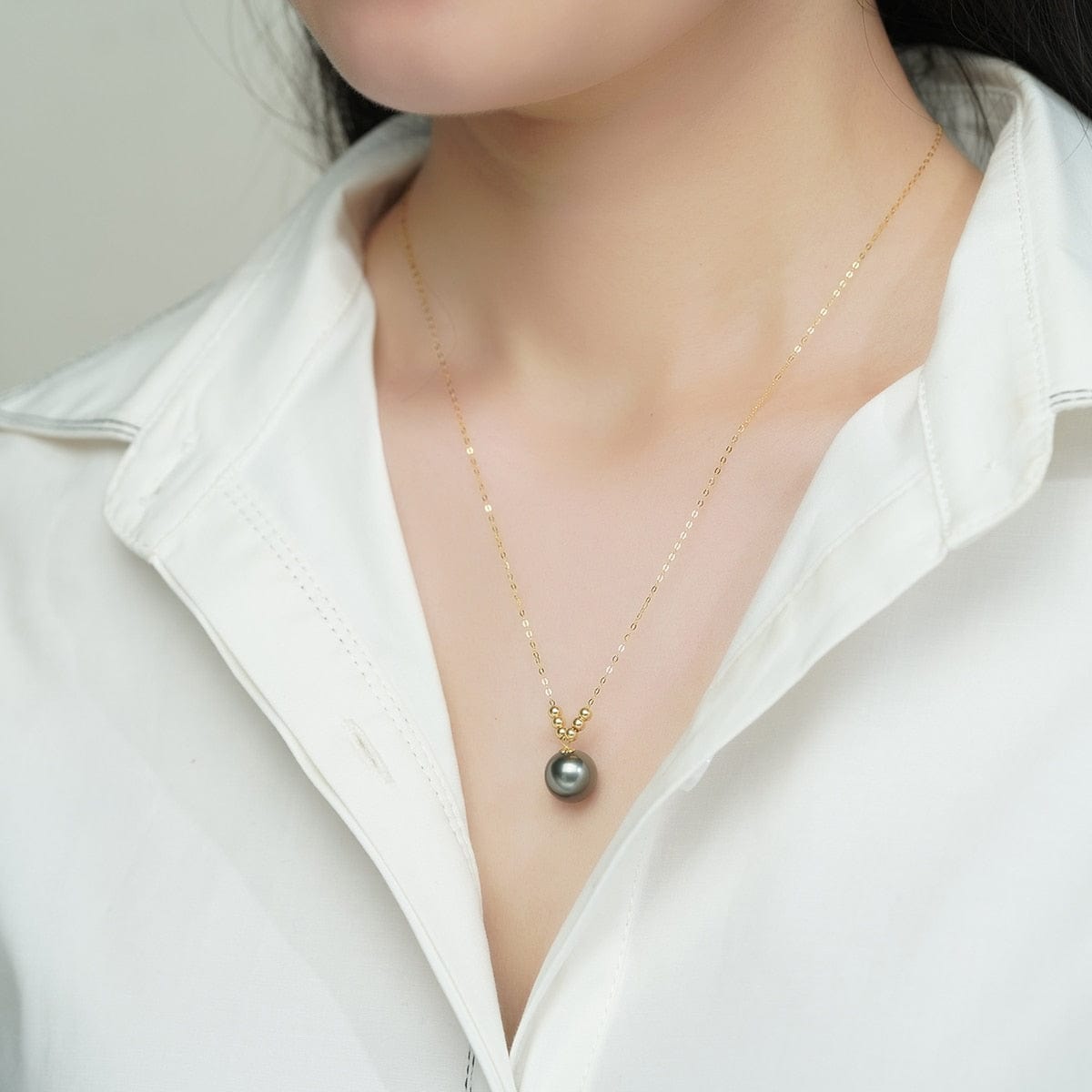 Pendentifs Perles de Tahiti – 10–11 mm Or 18K – Nacréa Tahiti