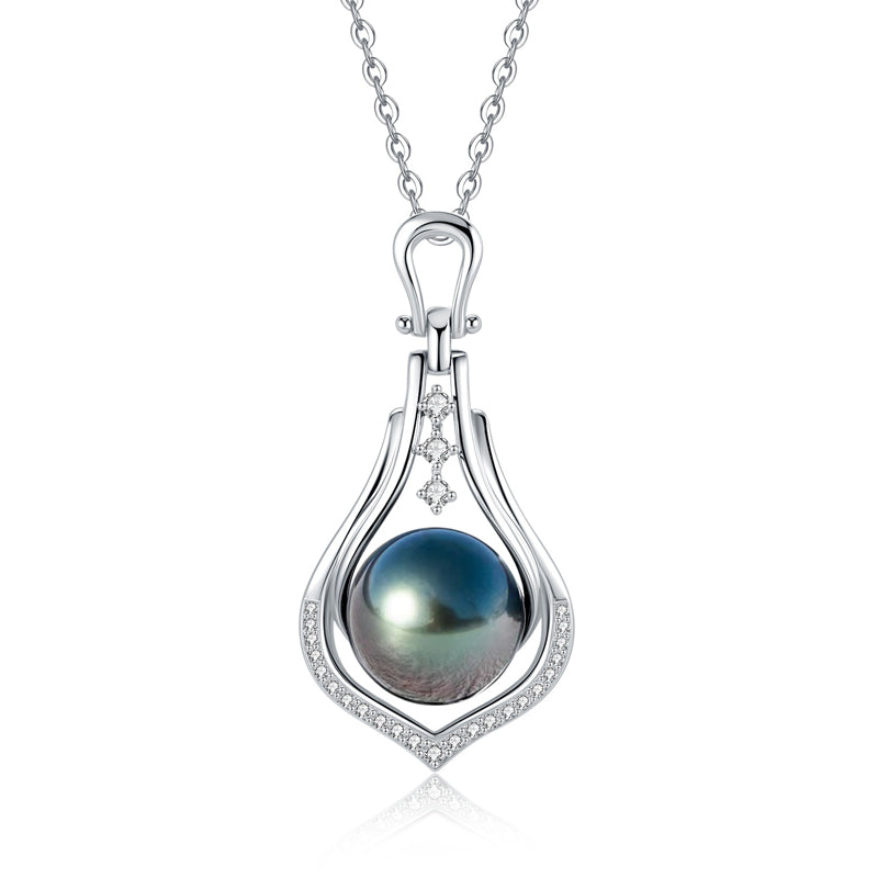 Collier en Perles de Tahiti – 9–10 mm Argent 925 – Nacréa Tahiti