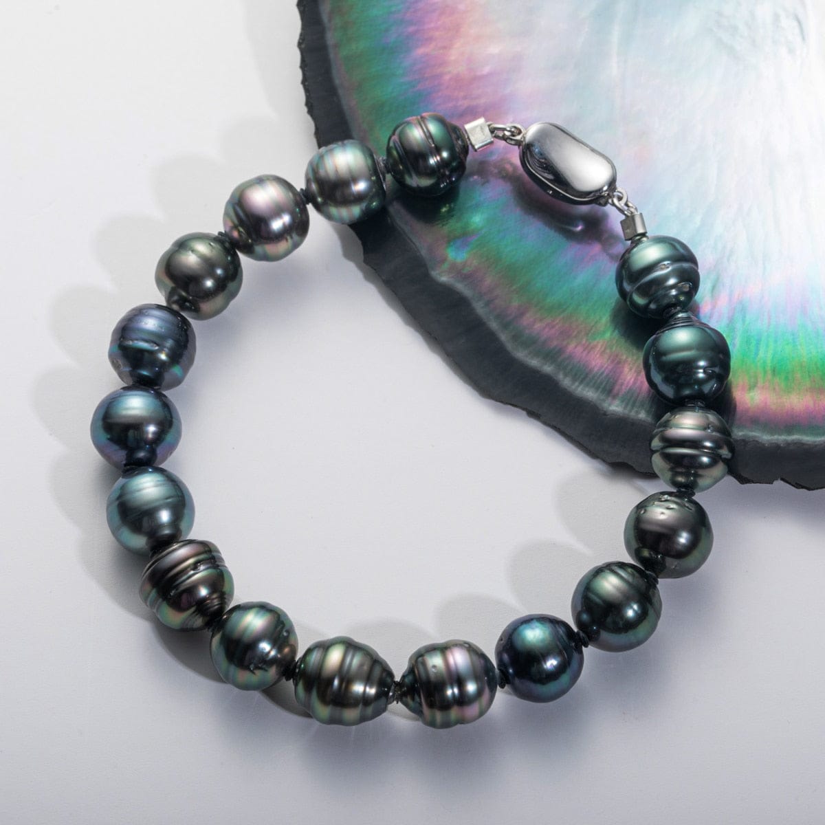 Bracelet en Perles de Tahiti – 9–10 mm Argent 925 – Nacréa Tahiti