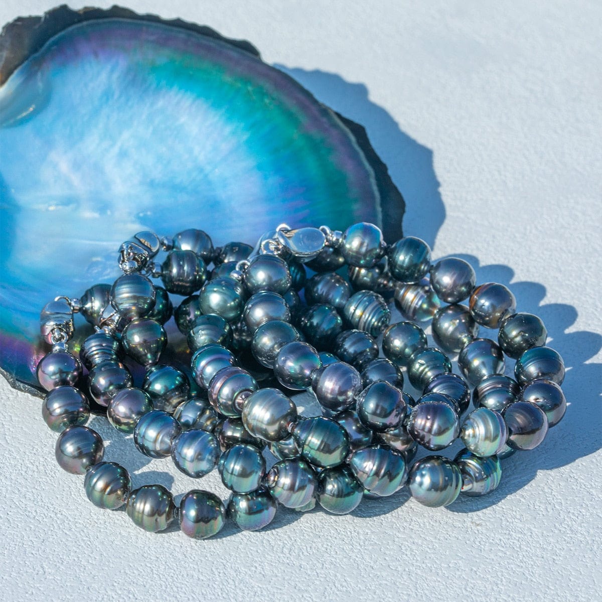 Bracelet en Perles de Tahiti – 9–10 mm Argent 925 – Nacréa Tahiti