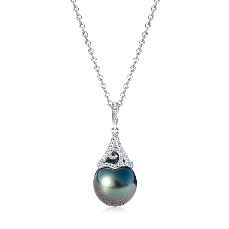 Pendentif Perle de Tahiti – 10–11 mm Argent 925 AAA – Nacréa Tahiti