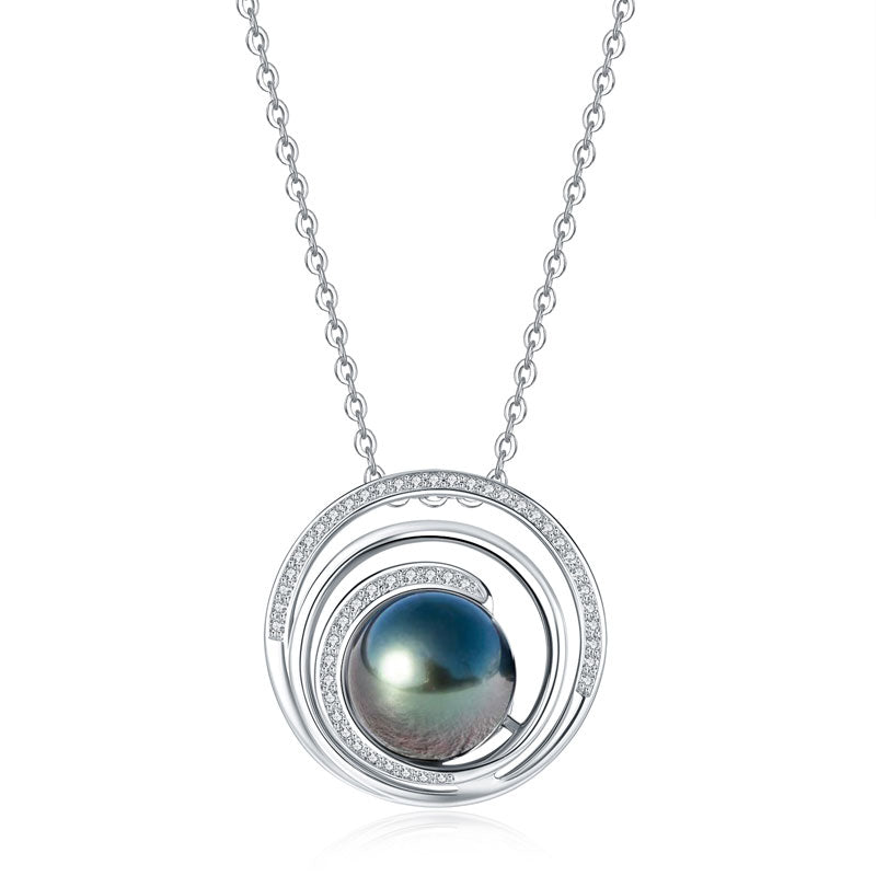 Pendentif Femme Perle de Tahiti – 10–11 mm Argent 925 – Nacréa Tahiti