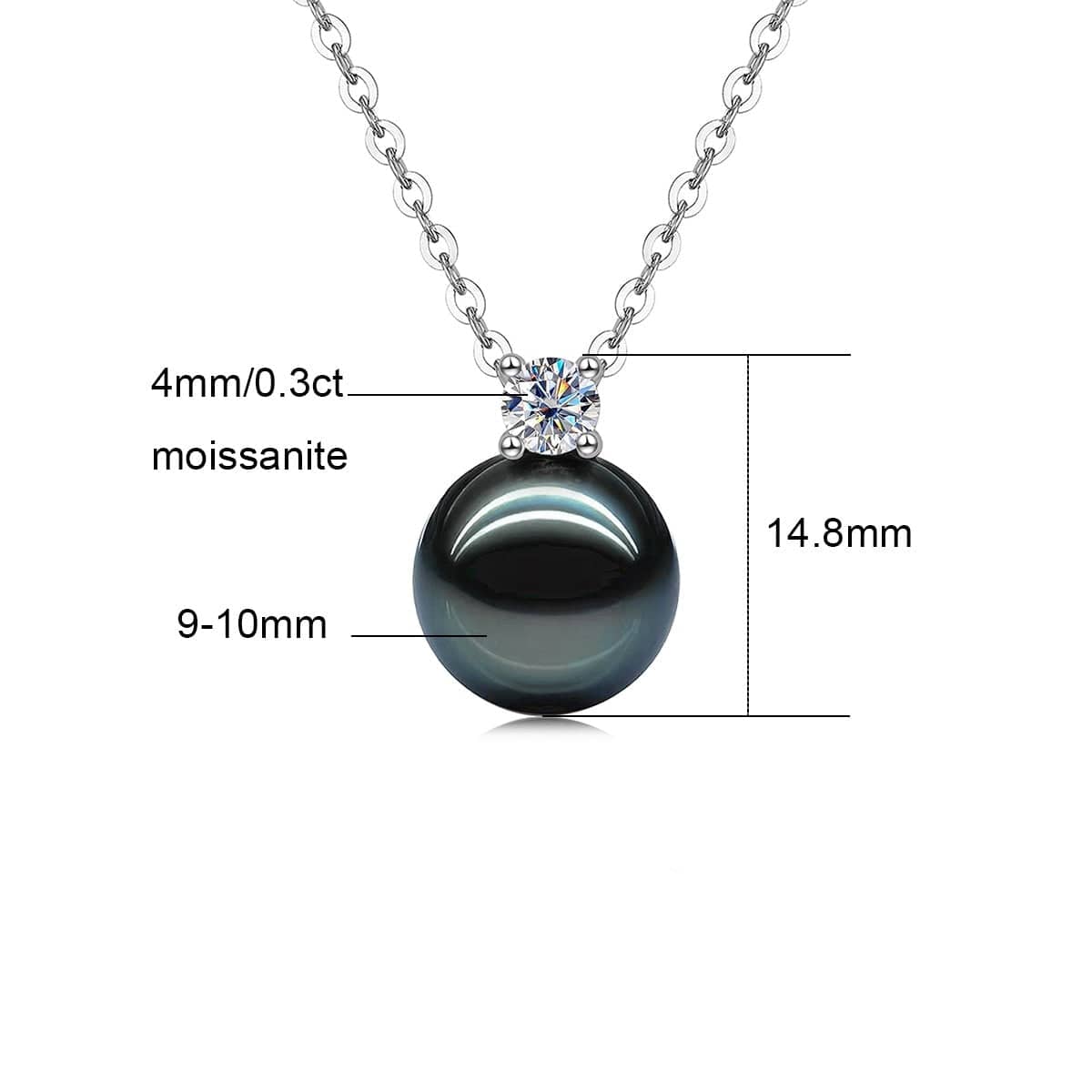Pendentif Perle de Tahiti – 9–10 mm Argent 925 AAA 2 – Nacréa Tahiti