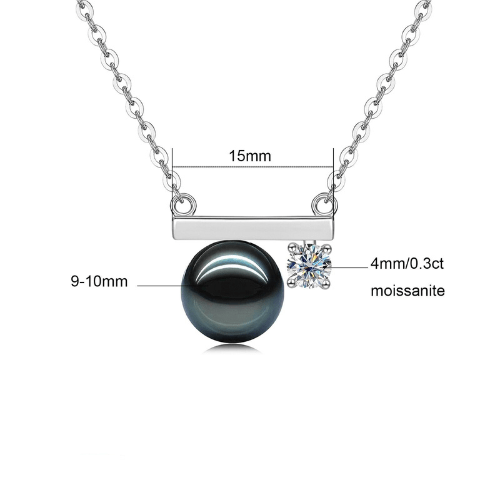 Pendentif Perle de Tahiti – 9–10 mm Argent 925 9–10 mm – Nacréa Tahiti