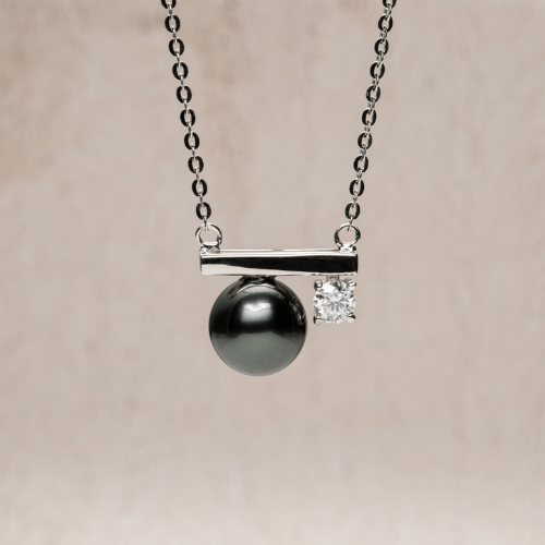 Pendentif Perle de Tahiti – 9–10 mm Argent 925 9–10 mm – Nacréa Tahiti