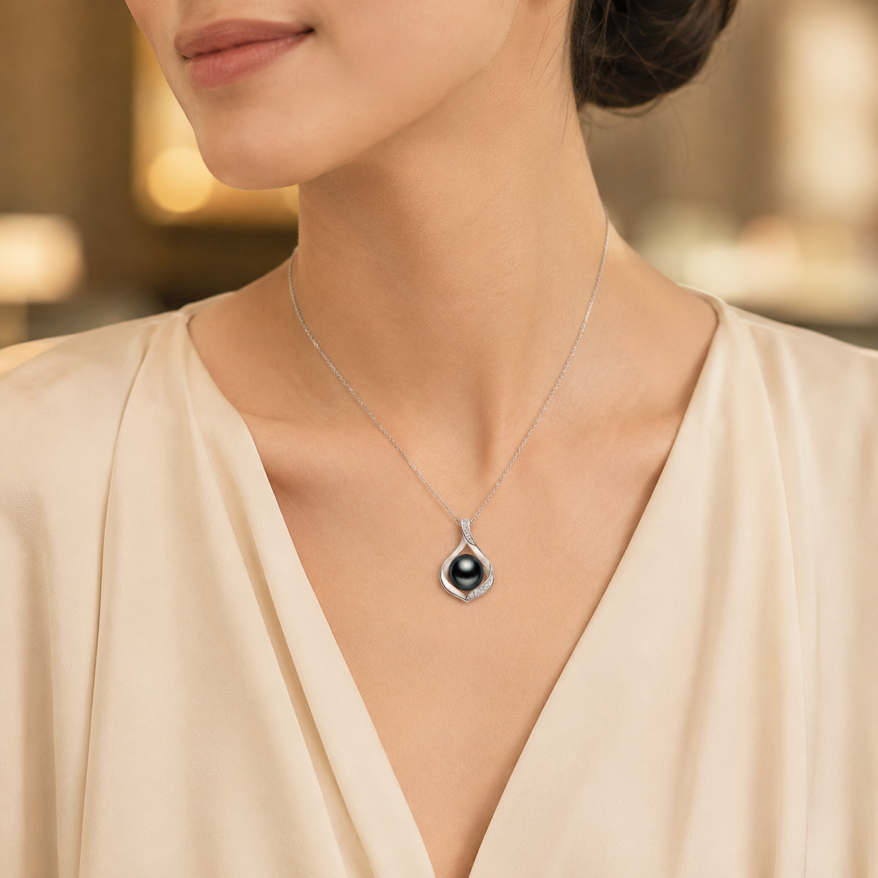 Pendentif Perle de Tahiti – Argent 925