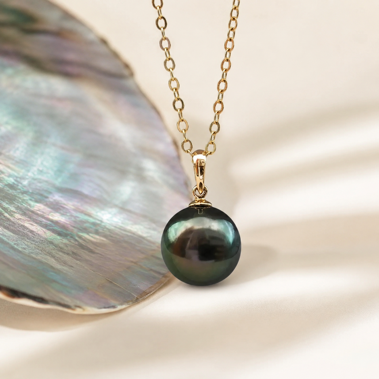Collier Perle de Tahiti Bleue