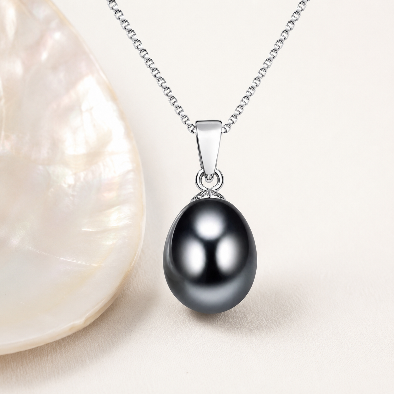 Collier Pendentif Perle de Tahiti – Argent 925