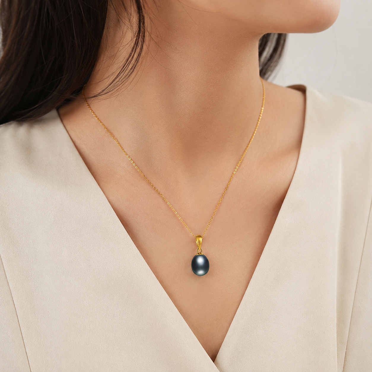 Collier Pendentif Perle de Tahiti – Or 18K